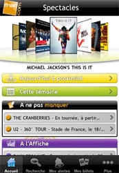 Rservez vos billets de concert de la Fnac via l'iPhone